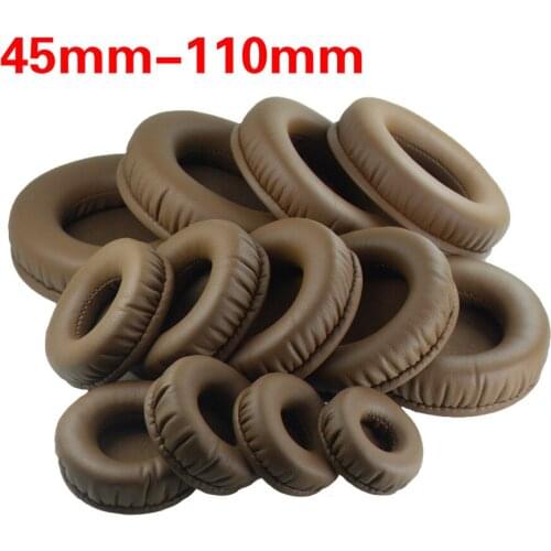 45mm-110mm Headphone Replacement Earpads Protein Memory Ear Pads Cushion 80 85 90 100 105 110 MM All Size Headset Repair Parts