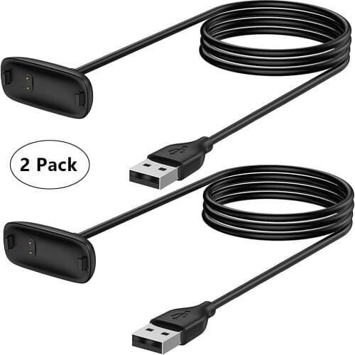 2 Pack Charger Compatible with Fitbit Inspire 2 (Not for Inspire), 3.3FT USB Charging Cable Replacement Stand Dock Base Station