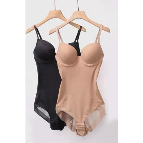 ShesModa Womens Bodycon Bra Bustier Bodysuit Plus Size womens jumpsuits 2020 women jumpsuit