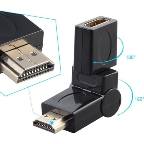 1.4 Version 1080p Gold Plated Mini Male To Female Converter Adapter Cable Convertor Free Rotation For HD Flat Camera PC