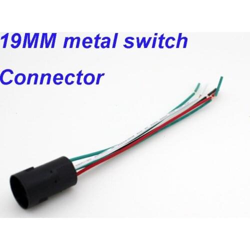 1pcs packing shipping free 19mm connector for HABOO 19mm metal switch 1NO+1NC