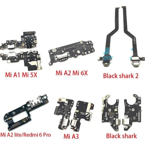 10Pcs USB Charging Connector Port Dock Flex Cable For Xiaomi Mi 9T 10T A3 A2 A1 9 Se 8 Lite Max 3 Black Shark 2 POCOPHONE F1