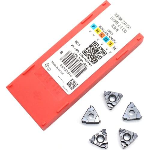 16ER 1.0 ISO 1.25 1.5 1.75 2.0 2.5 3.0 22ER 3.5 4.0 4.5 5.0 Original Thread turning tool Tungsten Carbide Insert Threading Lathe