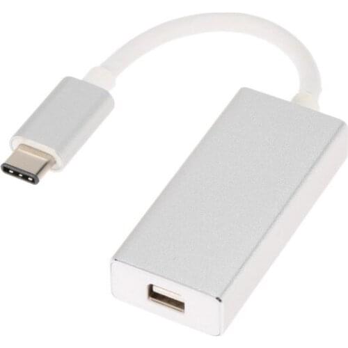 20PCS USB 3.1 Type C Male to Mini DP Display Port Female Converter Adapter Cable For Apple Macbook Chromebook and Monitor