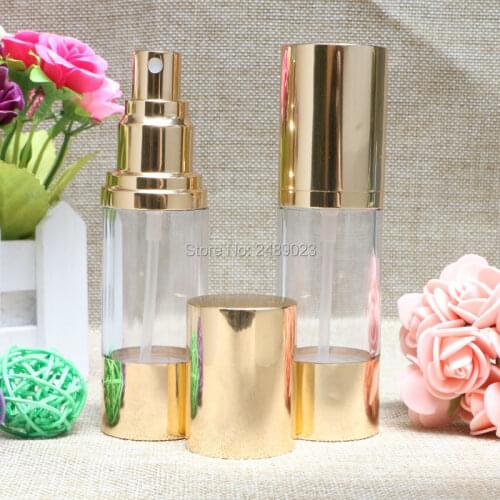 30ml Travel Mini Deluxe Golden Refillable Atomiser Spray Perfume Bottles Empty Perfume Bottle Cosmetic Container