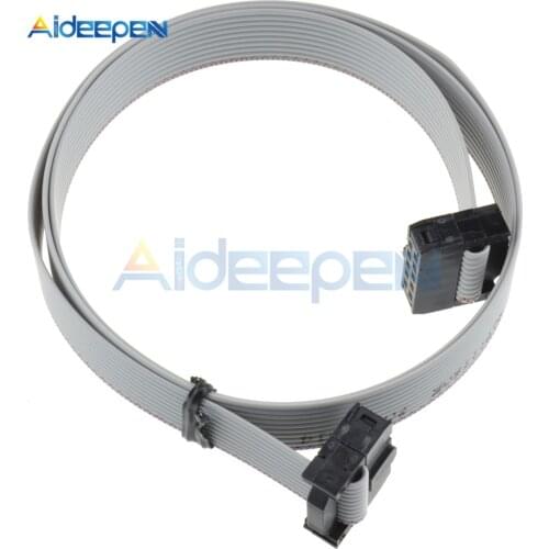 5Pcs 70CM 10 Pin USB Wire 10P IDC Flat Ribbon DATA Cable Connector 2.3ft 2.54mm