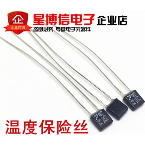 50pcs New RH 135 Degree Thermal Fuse 2A 250V