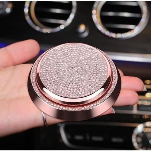 Car solid aroma ornaments car perfume light fragrance car interior deodorization creative diamond metal instrument panel ornamen