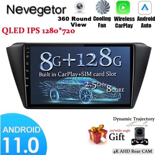 Car Radio Multimedia Player For Skoda Fabia 2015 2016 2017 2018 Android 11.0 Autoradio GPS Navigation Tape Recorder RDS