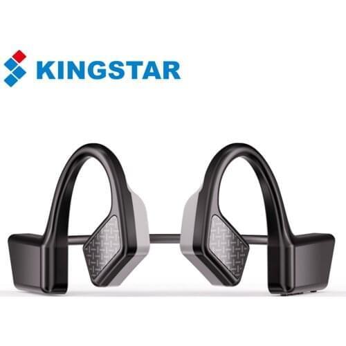 KINGSTAR K08 Bone Conduction Headset Wireless Bluetooth Earphone Waterproof Handsfree Headphone with Mic Sports Running Earbuds