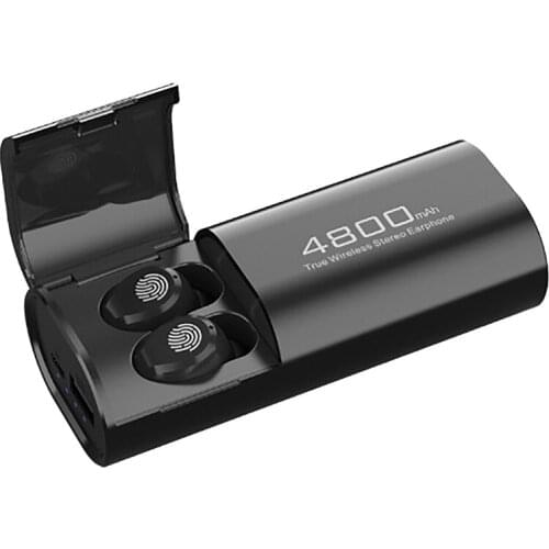 Wireless Bluetooth 5.0 Headsets With 4800Mah Charging Case As Power Bank With Mic USB Type C TWS Stereo Press Earphones