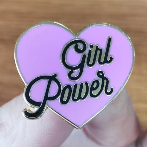 Girl power pin