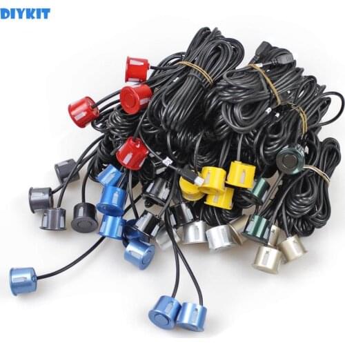 DIYKIT Wholesale 4pcs Assistance Reversing Radar Rrobe Parking Sensors Black Blue Gray Red White Silver Green Yellow