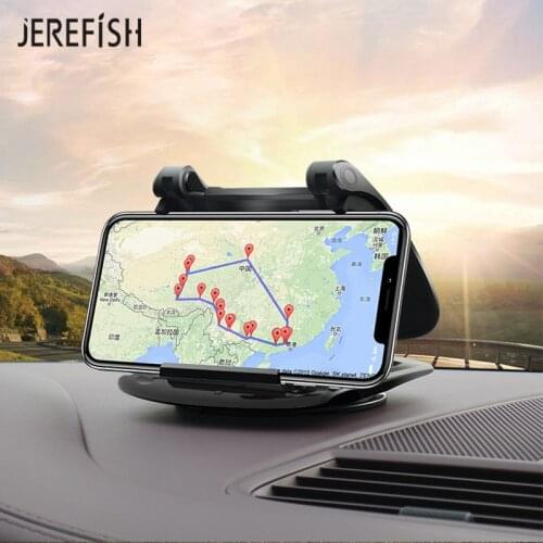 JEREFISH Phone Holder for iPhone Car Dashboard Mount Mobile Phone Holder Stand Support Cellular Phone Smartphone Car Holder