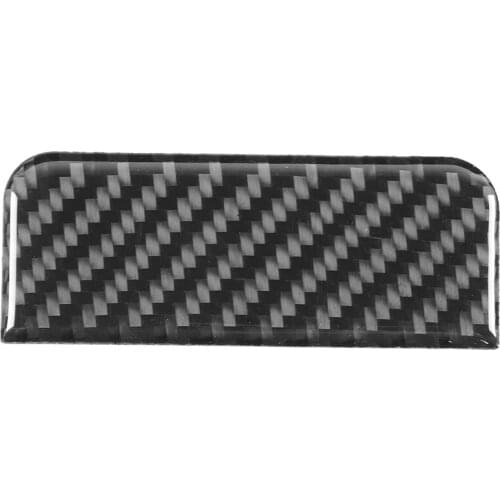 For Mitsubishi Lancer EVO 2008-2015 Car Carbon Fiber Copilot Storage Box Handle Trim Cover Sticker Accessories