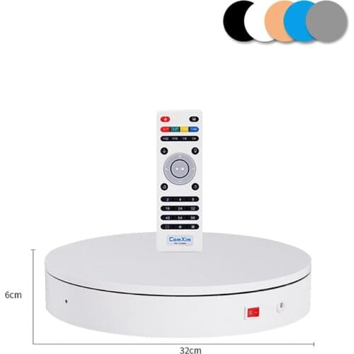 32CM Remote Control Electric Turntable 360 Degree Photography Display Stand Automatic Rotating Table AC 100-240V