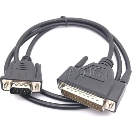 Customized pure copper wire with shielded DB9 pin to DB25 pin data cable Serial port 9 revolution 25 male transmission line