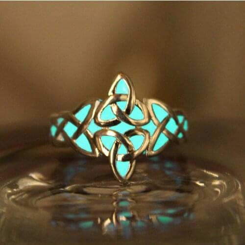 2018 New Arrival ZhiZ Flower of Life Ring GLOW in the DARK Luminous Trine Glow Rings Ring Pendants & Rings For Her ForHim