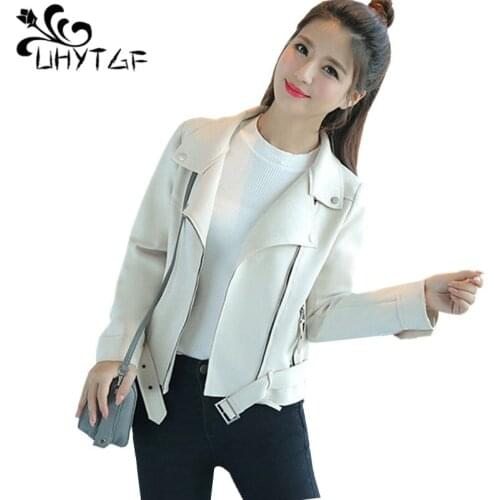 UHYTGF Fashion Windbreaker Jacket Spring Autumn Women Coats Long Sleeve Basic Jackets Bomber Womens Jacket Female Outwear X414