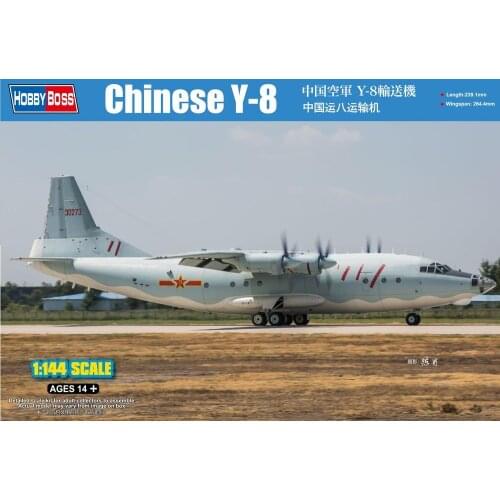 HOBBYBOSS 83902 1/144 CHINESE Y-8 PLANE MODEL LENGTH 239.1 MM WINGSPAN 264.4MM
