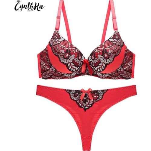 Fashion Bra Set Ladies Lace Women Sexy Push Up Thin Front Buckle Soft Large Size Underwear Plus-size Lingerie Sets For Women