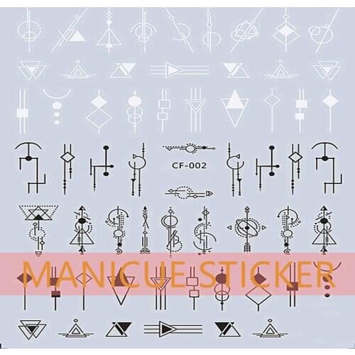 9 styles Nail Foil Decal Butterfly Persian Cat Geometry Linear Pattern Nail Sticker Transfer Tips for nails Manicure accessories