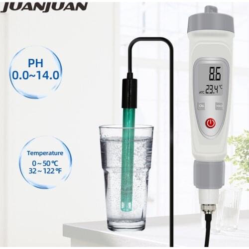 New 0.01 PH Tester PH Temperature Meter Pen Type Precision Water Quality Monitor Tester for Swimming pools, Aquariums 50%off