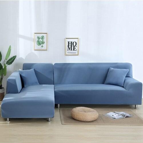 Solid Color Stretch sofa covers for Living Room home deco Corner Sofa Covers Extensible Stretch Couch Slipcover 1/2/3/4 Seater