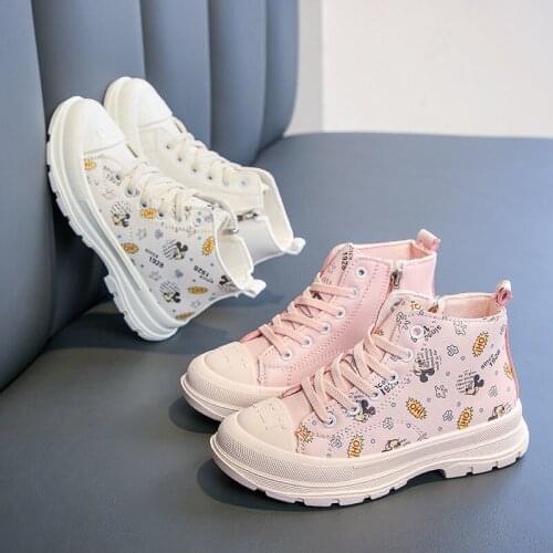 Autumn and Winter Cartoon Mickey Childrens Shoes Princess Shoes Girls' Short Boots Childrens Single Boots Baby Martin Boots