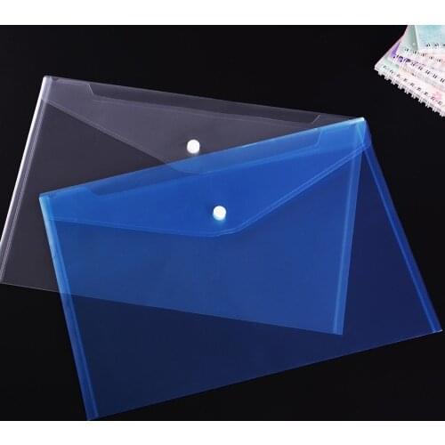 Plastic Envelopes High Quality Clear A4 Document Folders Poly Envelope Folders Transparent Envelope Folders With Snap Button