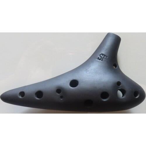 Smoked burn 12 holes SF Ocarina flute gift music instrument Great sound
