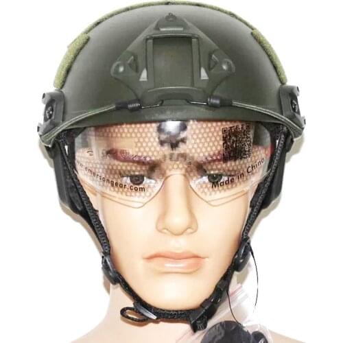 War Game Fast Helmet with Wing Glass Goggles Fast Jumping Protective Hunting Tactical Airsoft Military Helmet Fast Mask Cover