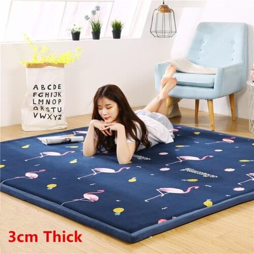 Modern Simple Tatami Mat 3CM Thicken Cartoon 3D Printed Large Carpets Children Climbed Play Area Rugs Home Living room Floor Rug