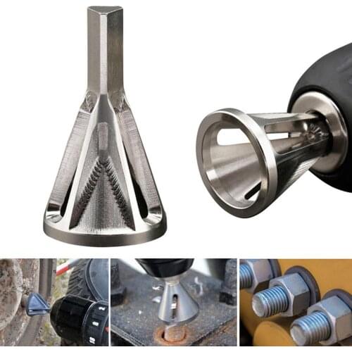 Durable Stainless Steel Deburring External Chamfer Tool Drill Bit Remove Burr Tools Repair Damaged Bolt Hand Tools Woodworking