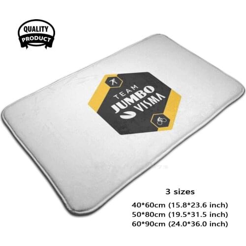 Team Jumbo Visma - 3D Soft Non-Slip Mat Rug Carpet Foot Pad Jumbo Visma Cyclist Cyclism Le Race Bikes Bike Life France Bike