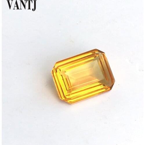 VANTJ Natural Citrine Amethyst Loose Gemstone Oct BirdNest Cut Women For Silver Gold Ring Mounting Diy Jewelry Women Party Gift