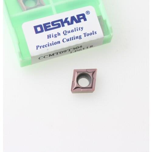 10PCS DESKAR CCMT060204 CCMT09T304 CCMT120404 LF6118 Original CNC Carbide Inserts Lathe Cutting Cutter Turning Tools