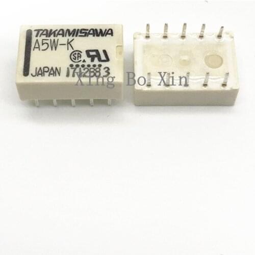 10pcs NEW Relay A5W-K A12W-K A24W-K 5VDC 12VDC 24VDC 10pin DC5V 12V 24V