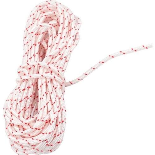 10mX3mm Pull Starter Cord Fiber Rope Set With 3pc Recoil Starter Handle For Strimmer Chainsaw Lawnmower Engine Outdoor Accessory