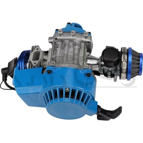 2 Stroke Pull Start Engine Motor Transmission Engine Air Filter Mini Pocket Pit Quad Dirt Bike ATV 4 Wheel