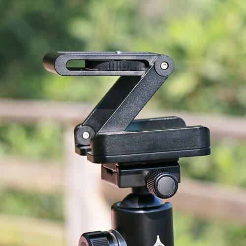 Aluminum Alloy Camera Z pan tripod head Flex folding Z type tilt Bracket head Mount