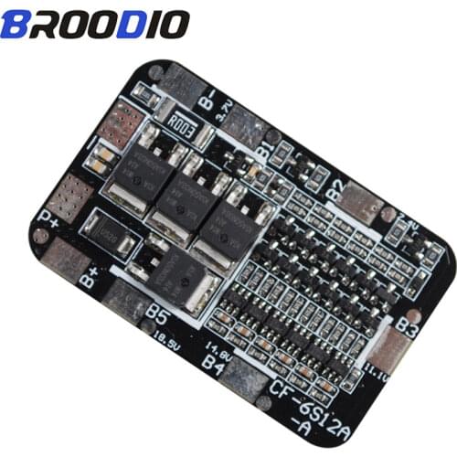 BMS 6S 25.2V 26V 18650 Lithium Protection Board For 6 Groups Pack 18650 PCB BMS Li-ion Battery Cell Module Battery Accessories