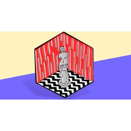 Twin peaks Venus Plaster Model brooches Custom Enamel Pins Space art Figure Statue Metal for Women Lapel Pins Badges Gift Spille