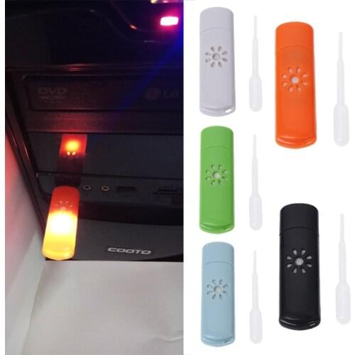 Free_on Mini USB Car Aromatherapy Diffuser Aroma Humidifier Essential Oil Fresh Home New Air Conditioning
