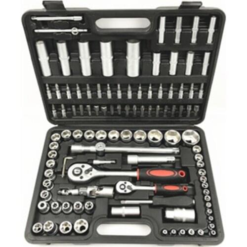 108PC Repair Tool Set Auto Repair Tool Kits outil mécanique Sockets Set Bit Set Screwdrivers Ratchet Spanner Wrenches Sockets