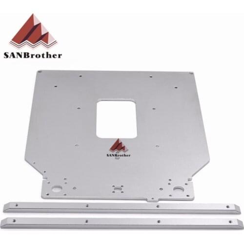 Free Shipping Ultimaker 2 UM2 Z Table Base Plate platform bracket supporting aluminum heated hot bed plate 3D printer parts