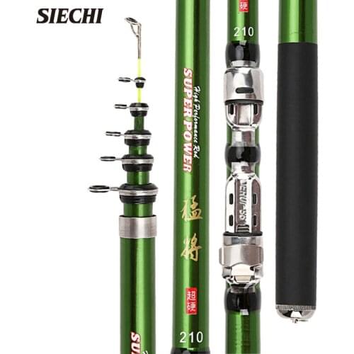 Portable Rotary Fishing1.8M 2.1M 2.4M 2.7M 3M Fishing Rod Tough Carbon Fiber M Power Telescopic Travel Sea Boat Rock Fishing Rod
