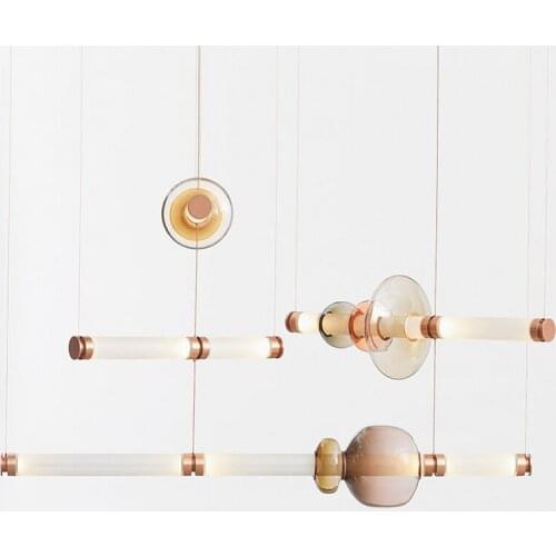 Modern Designer Glass Led Pendant Lights Lighting Minimalism Cord Pendant Living Room Decorative Hanging Lamp Cafe Light Fixture