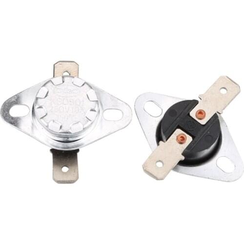 KSD301 Kicking Thermostat Normally Closed flat-foot Temperature Switch Thermal Protection 250V 10A 140-180 Degrees Celsius