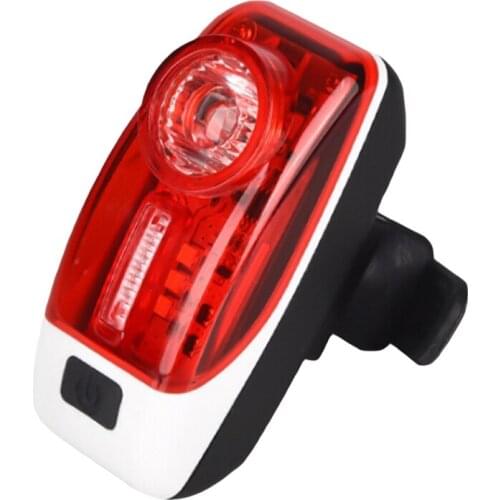 Bright Bike Tail Light Night Riding Safety Warning Rear Light Cycling Flashing USB Chargeable Mountain Bike Light